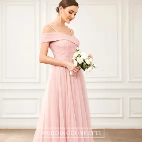 The Carnation Pink Off Shoulder Dress