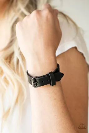 Tougher Than Leather - Black Paparazzi Bracelet