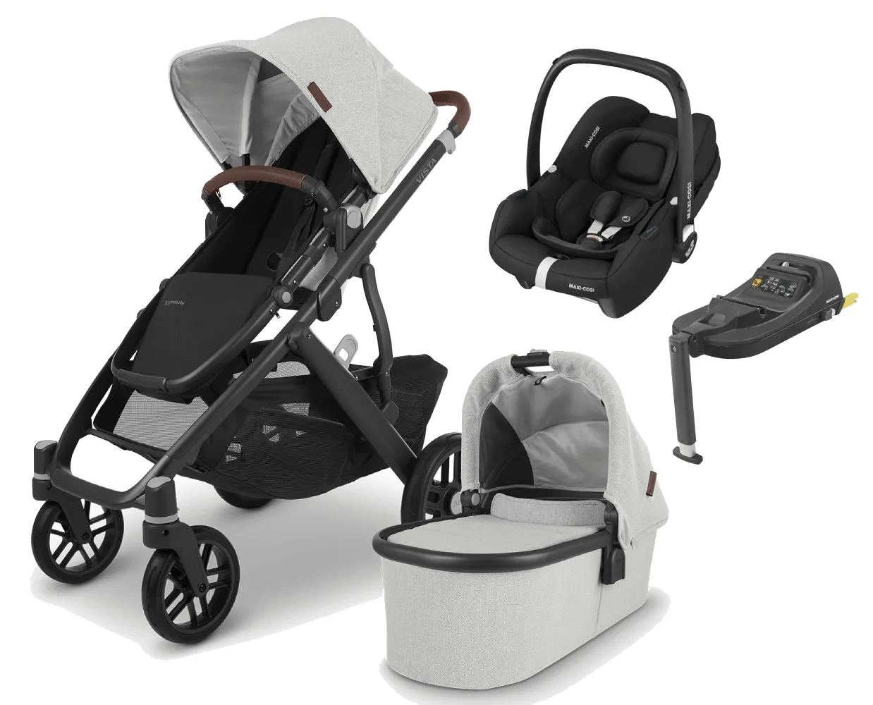 UPPAbaby Vista V2 with Cabriofix i-Size Car Seat and Base - Anthony