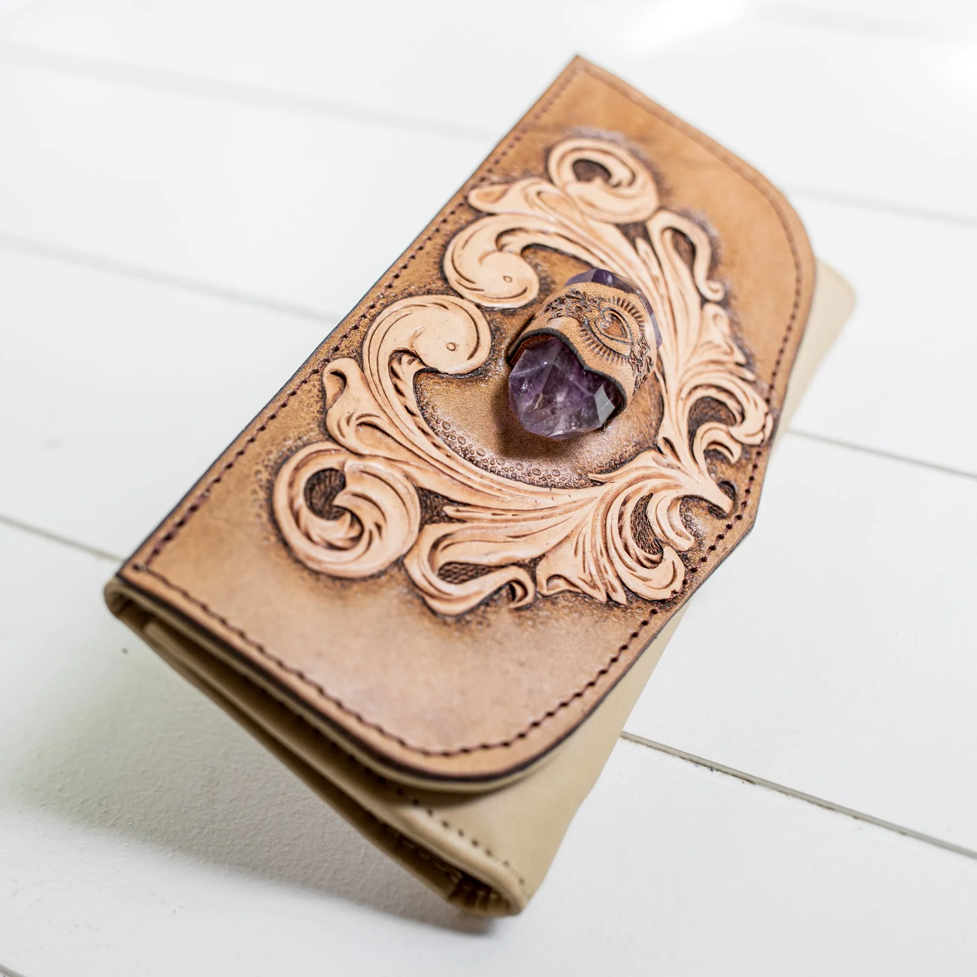 Western Priestess Wallet with Amethyst