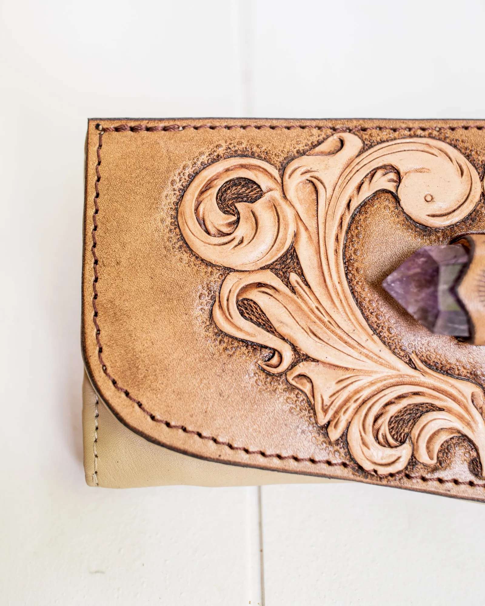 Western Priestess Wallet with Amethyst