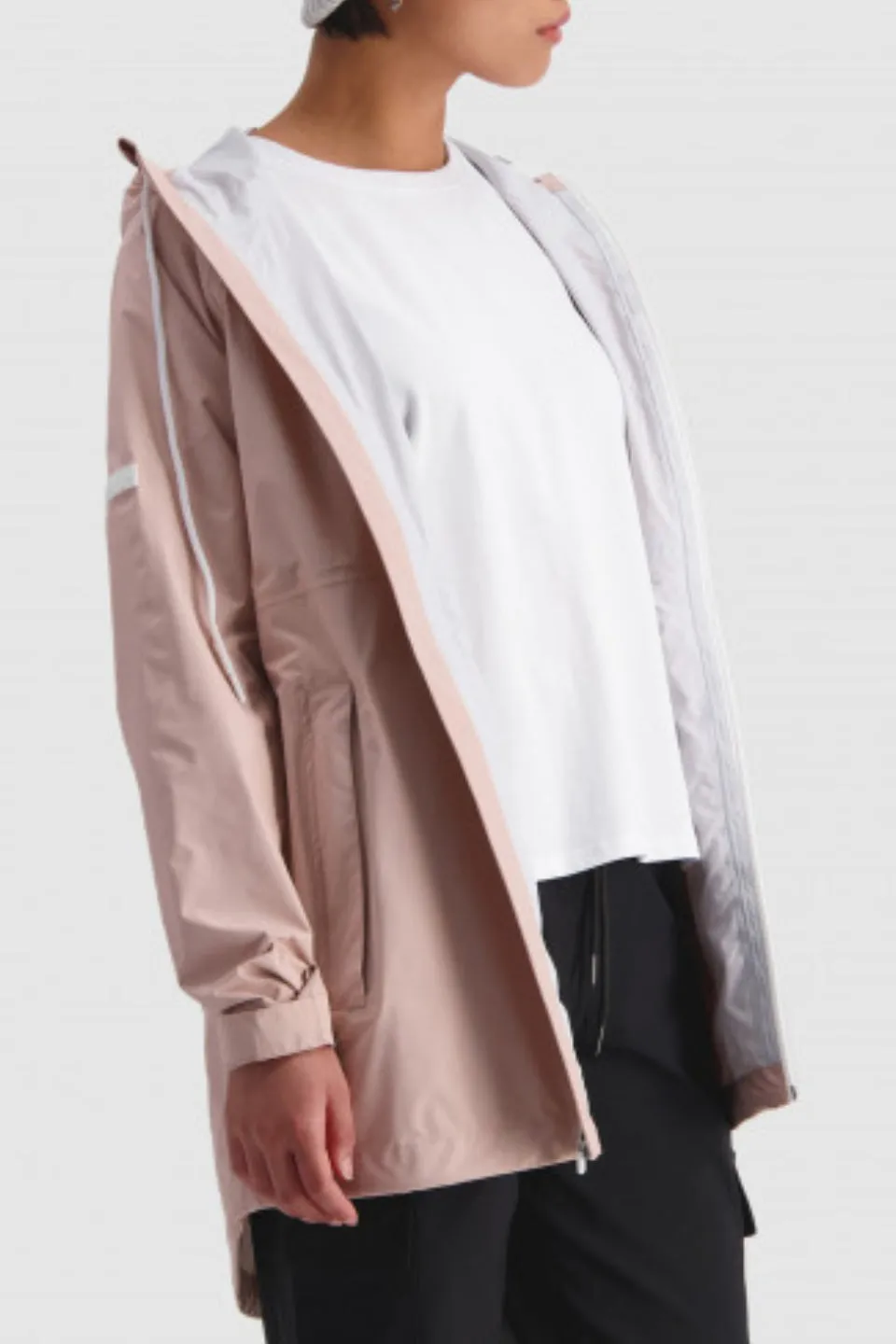 Womens 2.5L Dusky Pink Rain Jacket