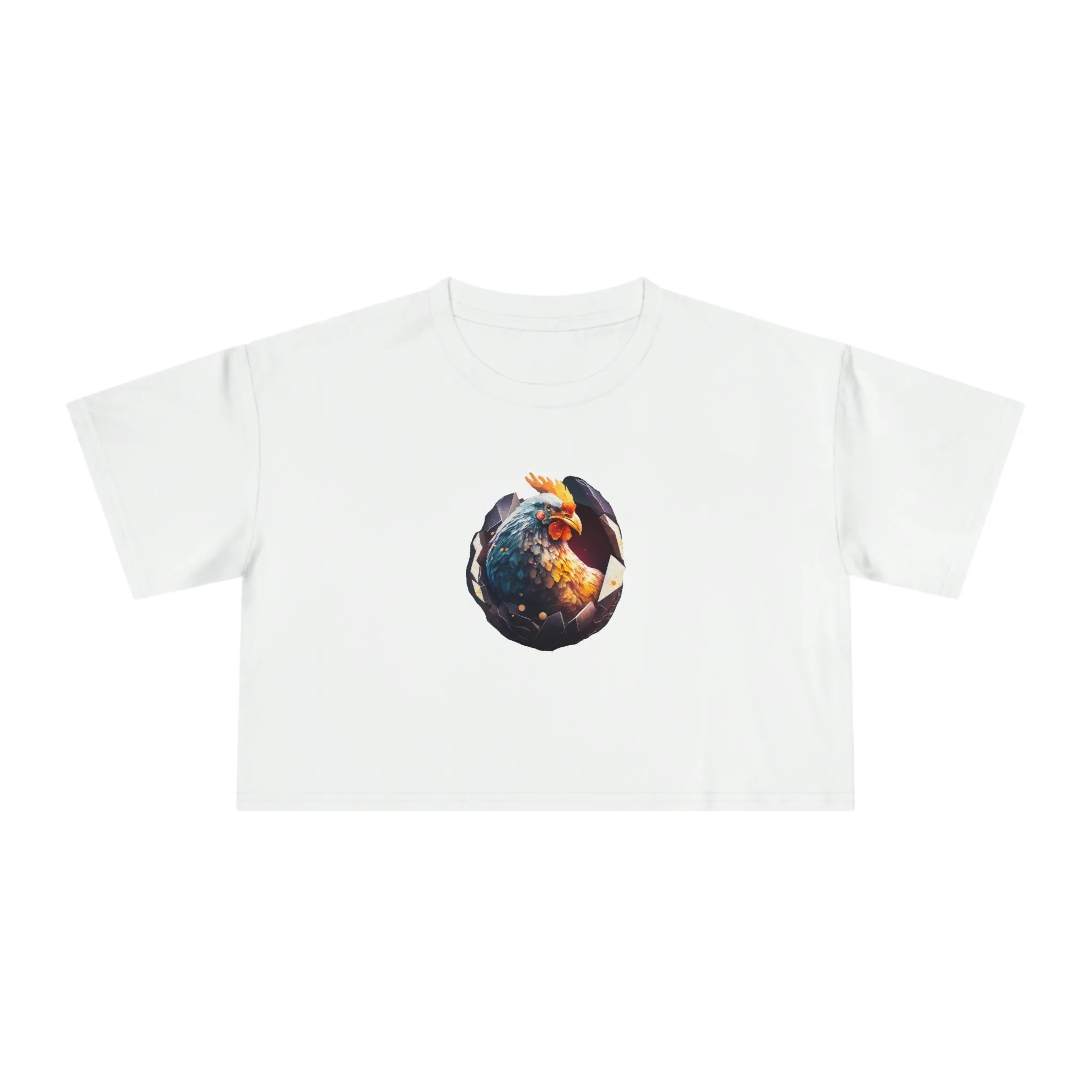 Women's Chicken Bash Crop Tee