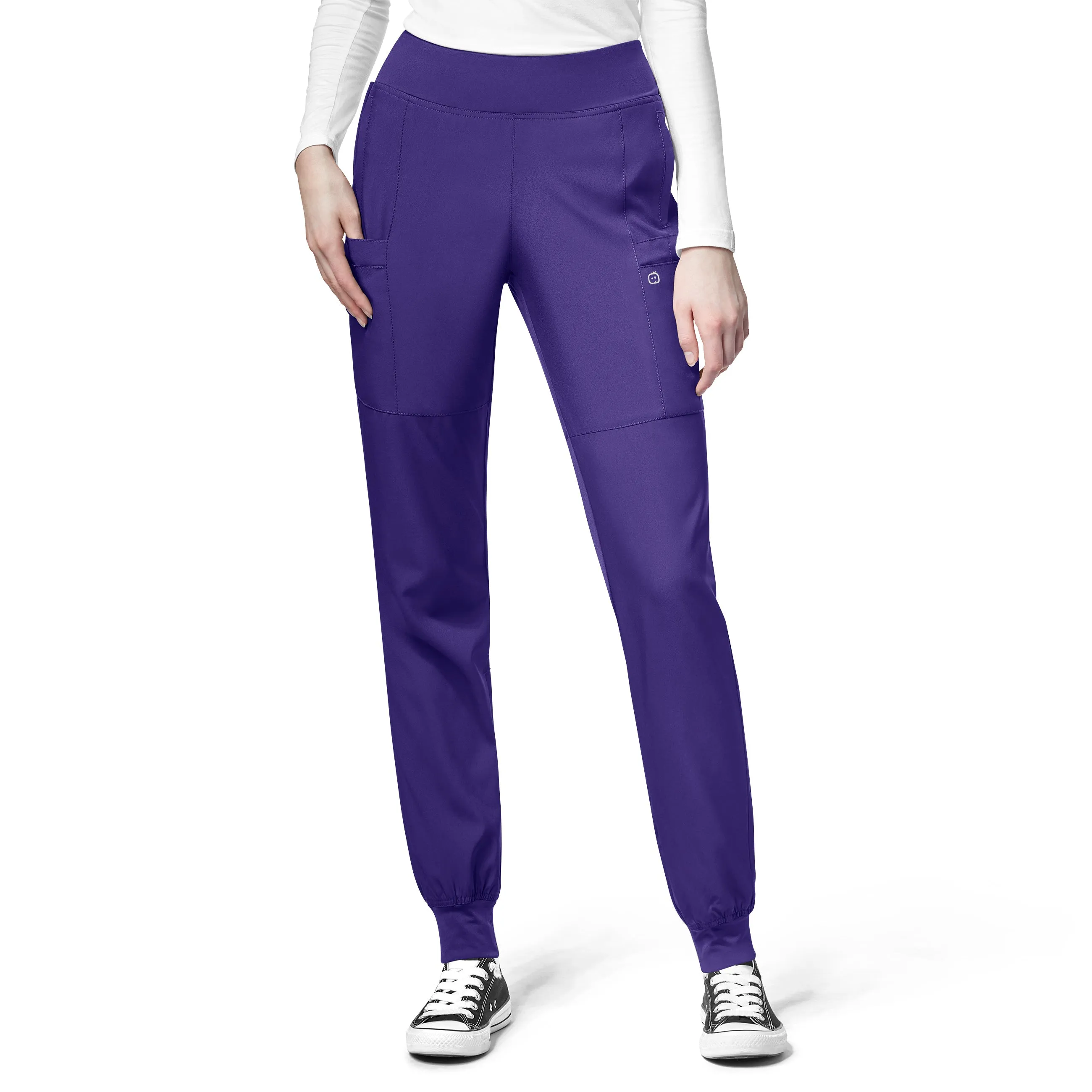 WonderWink W123 Women's 5555 Yoga Waist Jogger Scrub Pant - PETITE