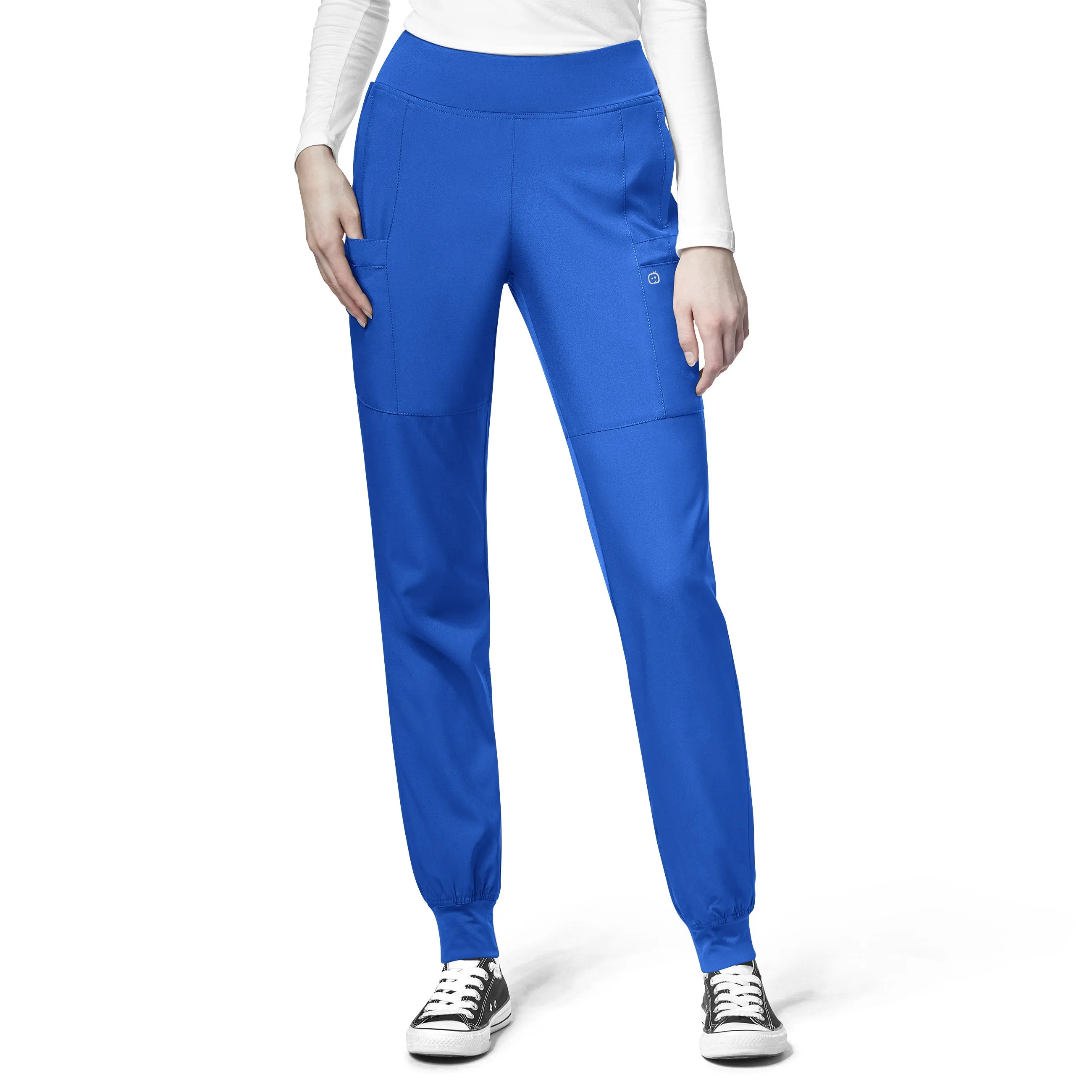 WonderWink W123 Women's 5555 Yoga Waist Jogger Scrub Pant - PETITE